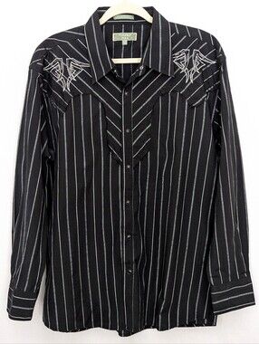 Franky Max Vintage Y2K Snap Down Western Shirt